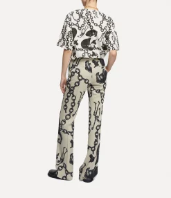 T-Shirts And Polos|Sweatshirts And T-Shirts|Vivienne Westwood Oversized T-shirt HEART CHAIN