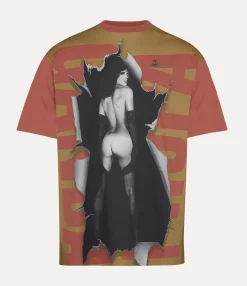 T-Shirts And Polos|Sweatshirts And T-Shirts|Vivienne Westwood Propaganda Oversized T-shirt COGNAC