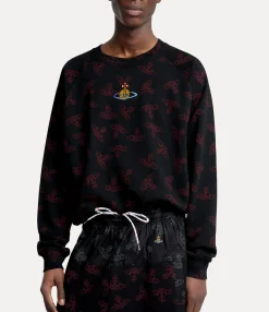 Knitwear And Sweatshirts|Vivienne Westwood Raglan Sweatshirt BLACK/RED