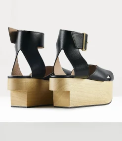 Sandals|Platforms|Vivienne Westwood Rocking Horse Pagan Sandal BLACK