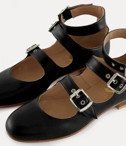 Sandals|Flats|Vivienne Westwood Roman Three Strap Sandal BLACK