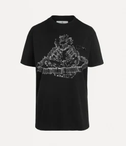 T-Shirts And Polos|Vivienne Westwood Safety Pin Orb Classic T-shirt BLACK