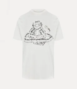 T-Shirts And Polos|Sweatshirts And T-Shirts|Vivienne Westwood Safety Pin Orb Classic T-shirt WHITE