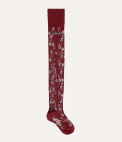 Socks|Socks And Tights|Vivienne Westwood Safety Pin Over The Knee Socks