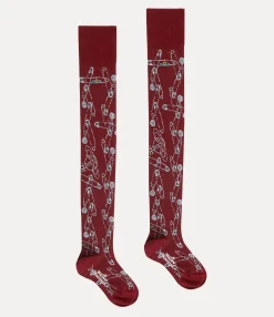 Socks|Socks And Tights|Vivienne Westwood Safety Pin Over The Knee Socks