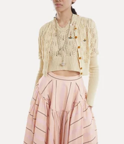 Knitwear|Vivienne Westwood Samantha Cropped Cardi CREAM