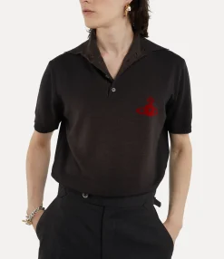 T-Shirts And Polos|Vivienne Westwood Sean Polo BROWN/BLACK