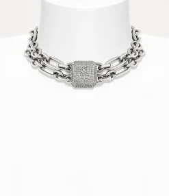 Necklaces|Vivienne Westwood Shelley Choker PLATINUM / WHITE CZ