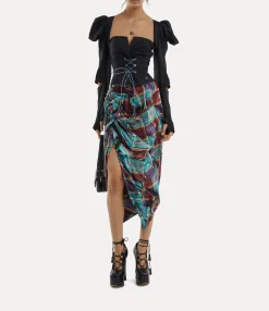 Skirts|Vivienne Westwood Side Panther Skirt MULTI TARTAN