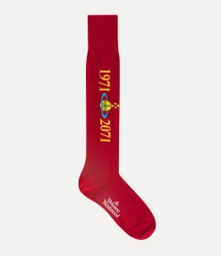 Socks|Socks And Tights|Vivienne Westwood Soccer High Sock RED