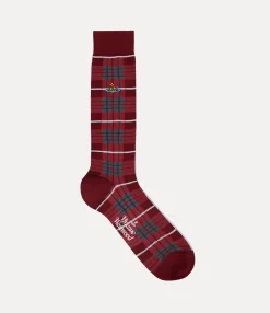 Socks|Socks And Tights|Vivienne Westwood Tartan Sock BORDEAUX