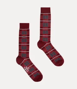 Socks|Socks And Tights|Vivienne Westwood Tartan Sock BORDEAUX