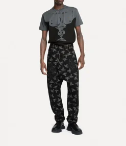 Trousers And Shorts|Vivienne Westwood Twisted Seam Jeans BLACK/ORBS
