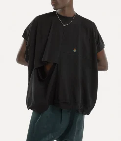 T-Shirts And Polos|Vivienne Westwood Twisted Sleeveless Dolly T-shirt BLACK