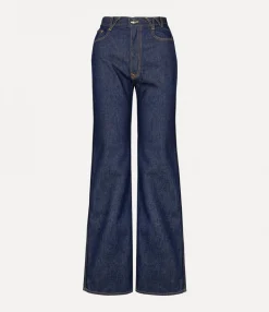 Trousers And Shorts|Vivienne Westwood W Ray 5 Pocket Jeans SUNKEN ORB/INDIGO