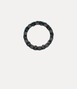 Rings|Rings|Vivienne Westwood Warwick Ring RUTHENIUM / BLUE Nano Crystal (CZ)